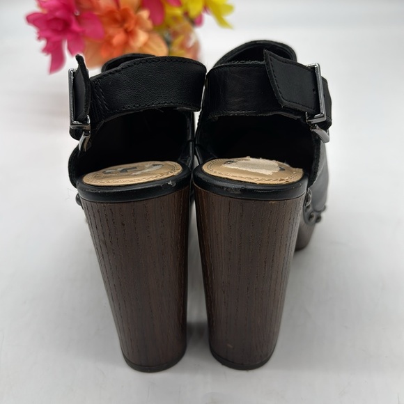 Gianni Bini Black Studded Platform Clogs Size 7 BHE8652C - Picture 3 of 8